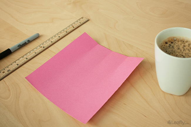 How to make an origami rose step 3, part 1